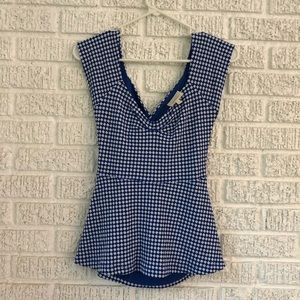 Anthropologie gingham top